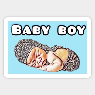 It is a baby boy Sticker